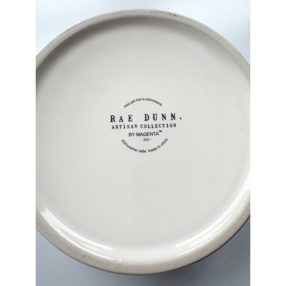 Rae Dunn Dog Bowl Woof Orange Lining Water Food Puppy Pets - Picture 5 of 5